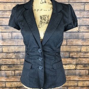 Maurice’s Small Charcoal Blazer Short Sleeves